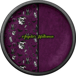 Witches On Halloween Cabinet Knob (Black) (Personalized)
