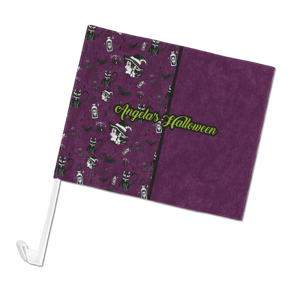 Custom Witches On Halloween Car Flag (Personalized)