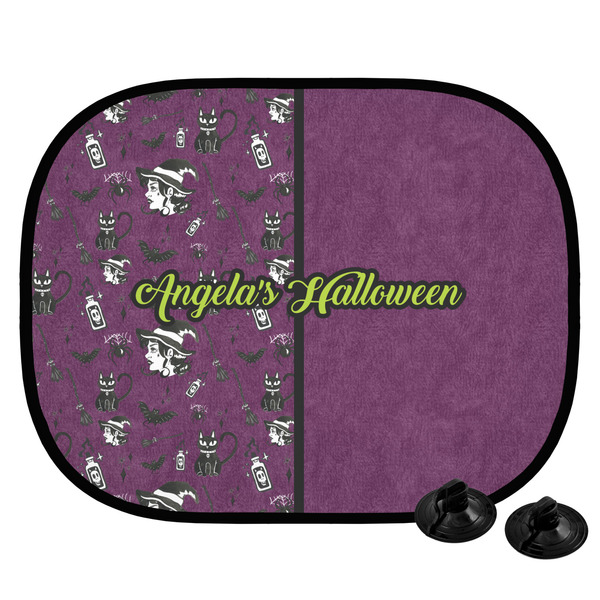 Custom Witches On Halloween Car Side Window Sun Shade (Personalized)