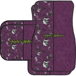 Witches On Halloween Car Floor Mats Set - 2 Front & 2 Back (Personalized)