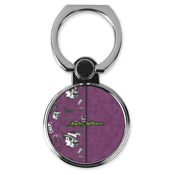 Custom Witches On Halloween Cell Phone Ring Stand & Holder (Personalized)