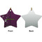 Witches On Halloween Ceramic Flat Ornament - Star Front & Back (APPROVAL)