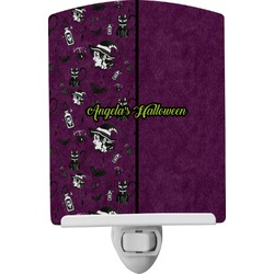 Witches On Halloween Ceramic Night Light (Personalized)