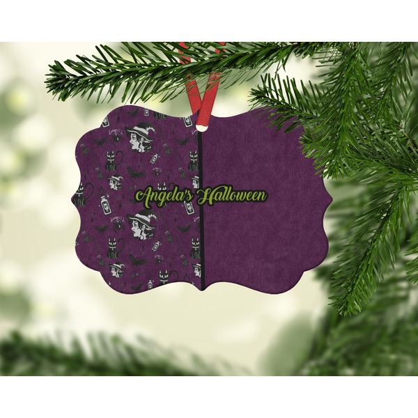 Witches On Halloween Christmas Ornament (On Tree)