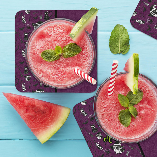 Witches On Halloween Coaster Set - LIFESTYLE