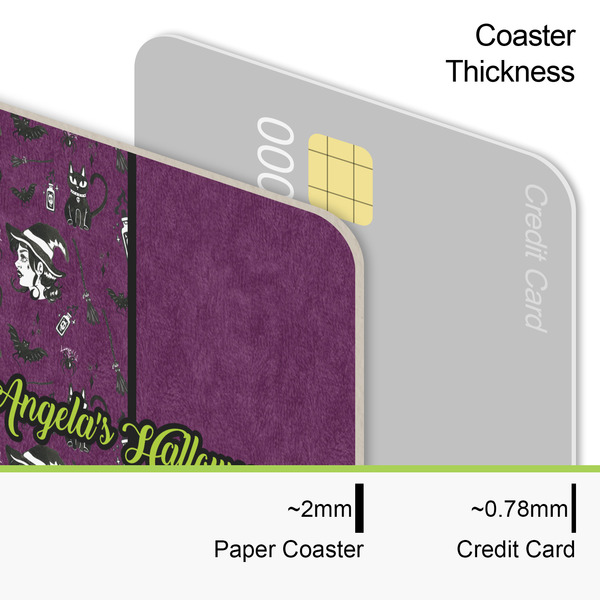 Witches On Halloween Coaster Thickness