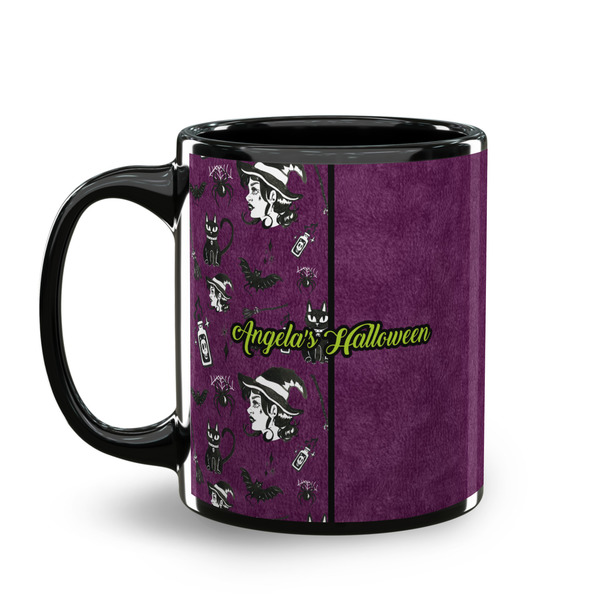 Witches On Halloween Coffee Mug - 11 oz - Black