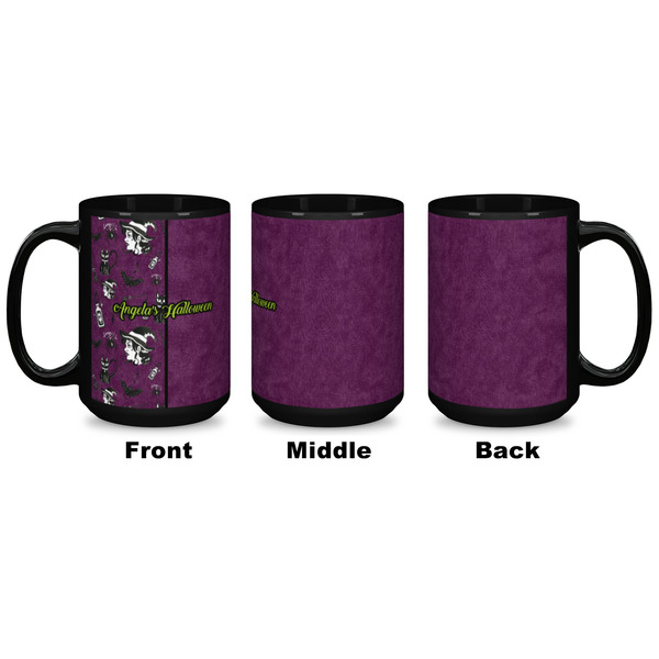 Witches On Halloween Coffee Mug - 15 oz - Black APPROVAL