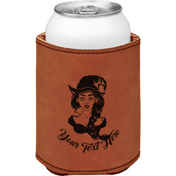 Witches On Halloween Leatherette Can Sleeve - Double Sided (Personalized)