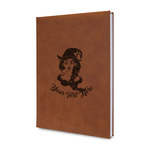 Witches On Halloween Leatherette Journal - Double Sided (Personalized)