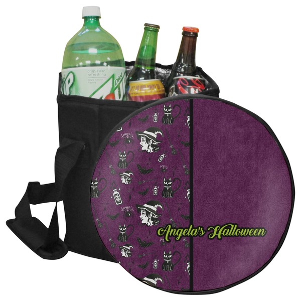 Custom Witches On Halloween Collapsible Cooler & Seat (Personalized)