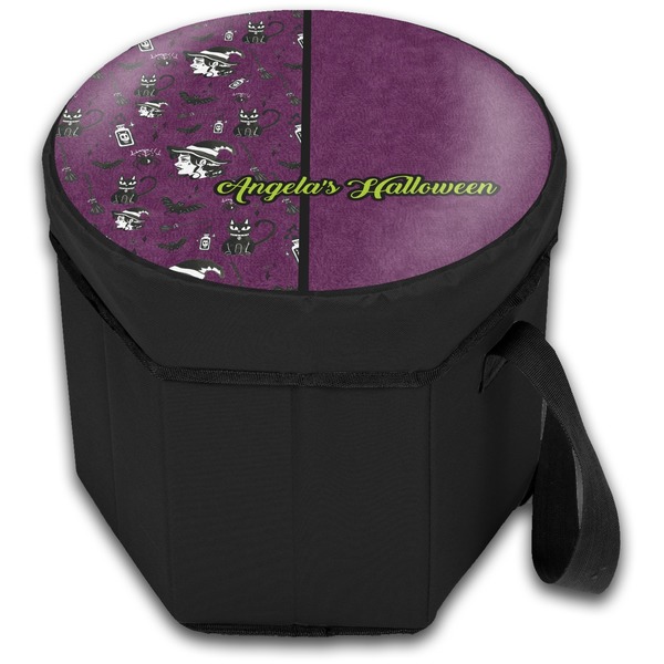 Witches On Halloween Collapsible Personalized Cooler & Seat (Closed)