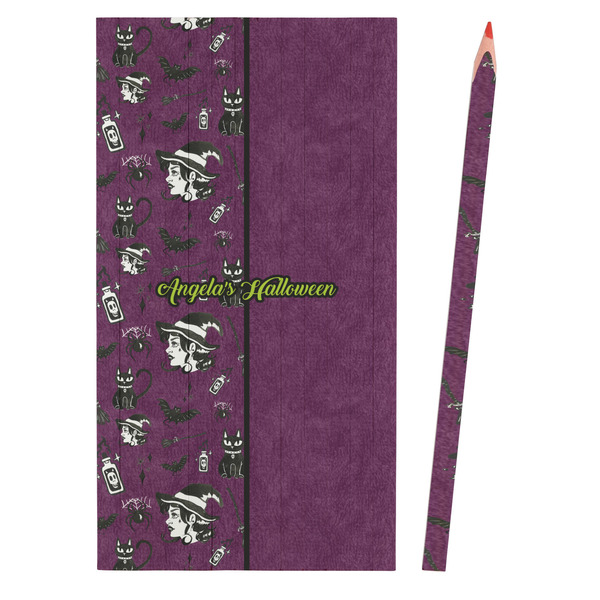Witches On Halloween Colored Pencils - Front View