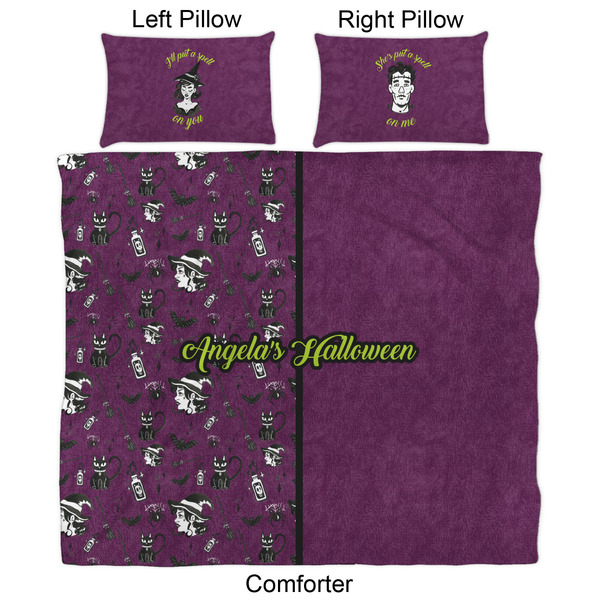 Witches On Halloween Comforter Set - King - Approval