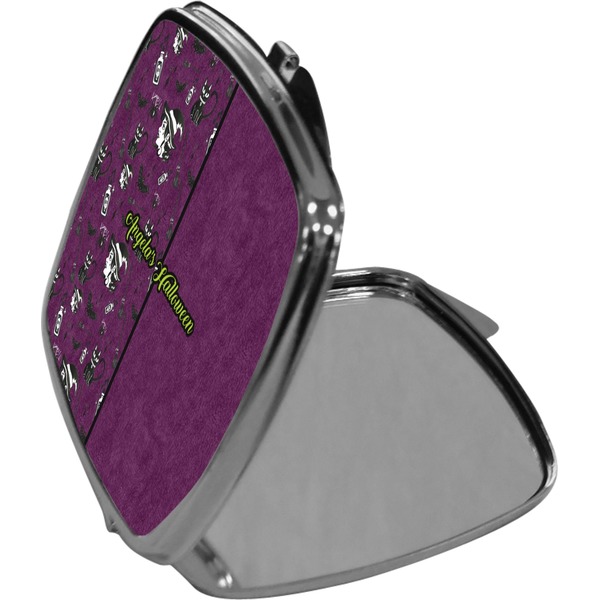 Witches On Halloween Compact Mirror (Side View)