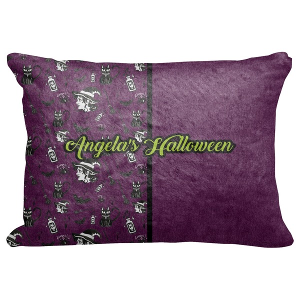 Custom Witches On Halloween Decorative Baby Pillowcase - 16"x12" (Personalized)