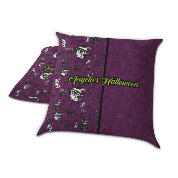 Witches On Halloween Decorative Pillow Case - TWO