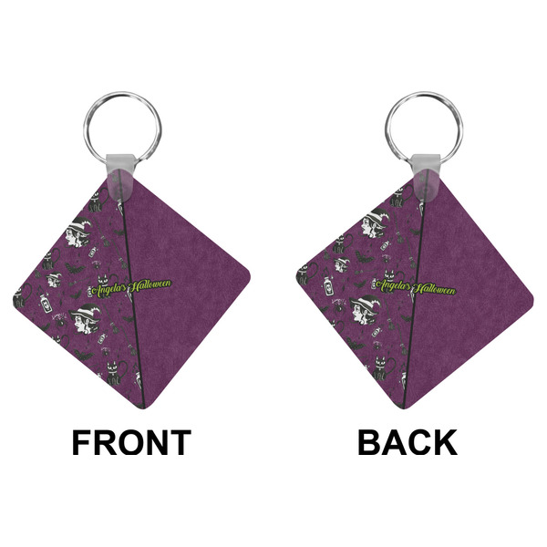 Witches On Halloween Diamond Keychain (Front + Back)