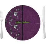 Witches On Halloween Glass Lunch / Dinner Plate 10" (Personalized)