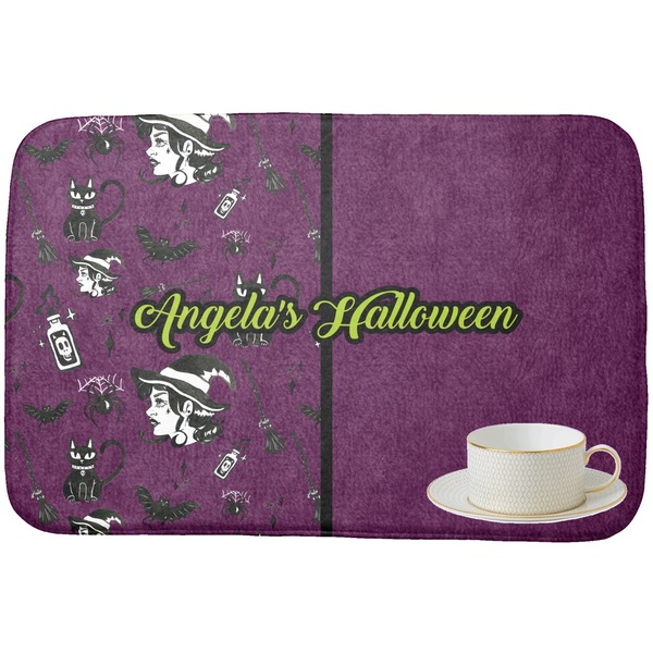 Witches On Halloween Dish Drying Mat