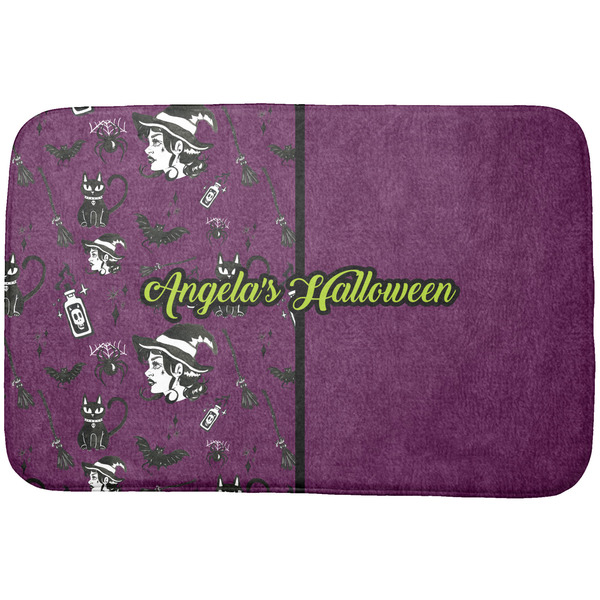 Custom Witches On Halloween Dish Drying Mat (Personalized)
