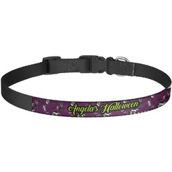 Witches On Halloween Dog Collar - Large (Personalized)