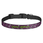 Witches On Halloween Dog Collar (Personalized)