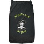Witches On Halloween Black Pet Shirt - L (Personalized)