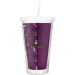 Witches On Halloween Double Wall Tumbler with Straw (Personalized)