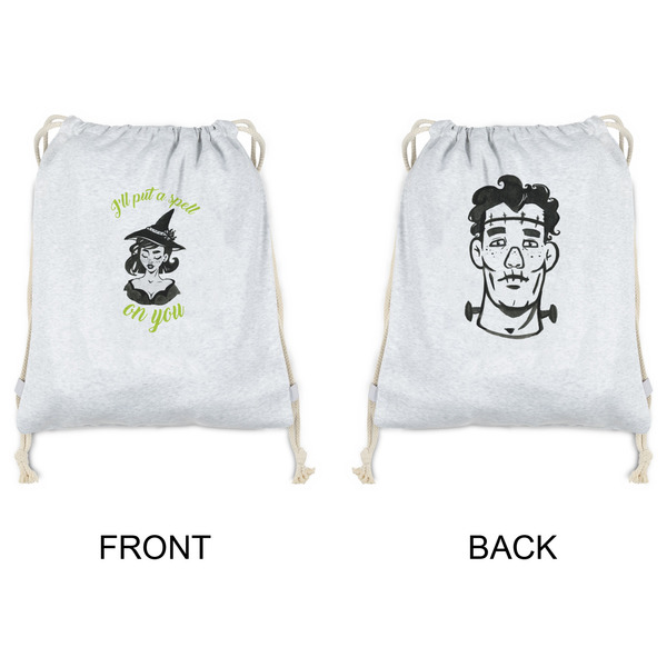 Witches On Halloween Drawstring Backpacks - Sweatshirt Fleece - Double Sided - APPROVAL