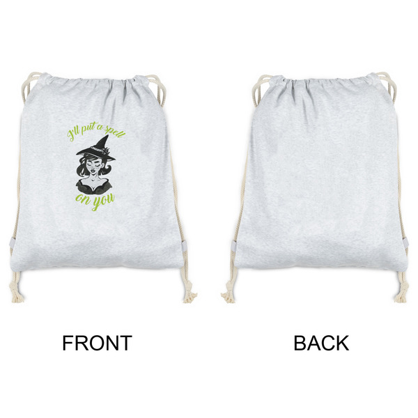 Witches On Halloween Drawstring Backpacks - Sweatshirt Fleece - Single Sided - APPROVAL