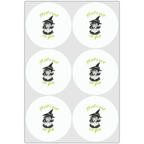Witches On Halloween Drink Topper - Large - Set of 6