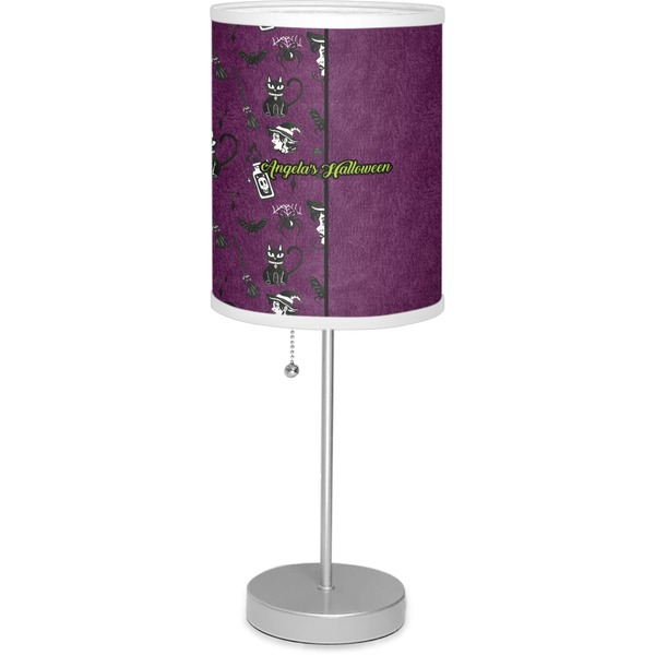 Custom Witches On Halloween 7" Drum Lamp with Shade Polyester (Personalized)