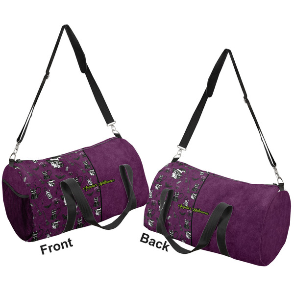 Witches On Halloween Duffle bag small front and back sides