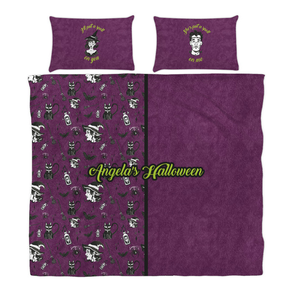 Witches On Halloween Duvet Cover Set - King - Alt Approval