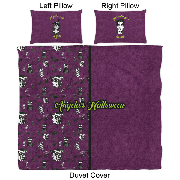 Witches On Halloween Duvet Cover Set - King - Approval