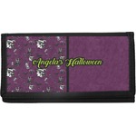 Witches On Halloween Canvas Checkbook Cover (Personalized)