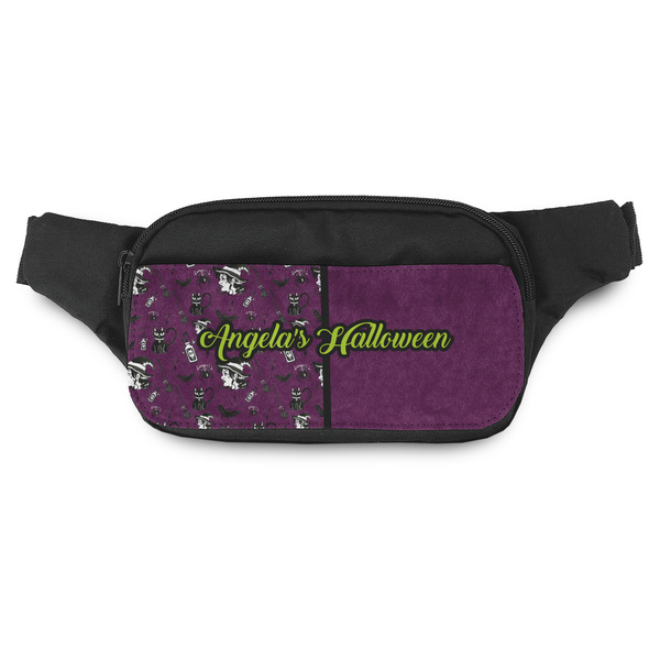 Custom Witches On Halloween Fanny Pack - Modern Style (Personalized)