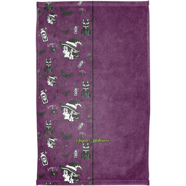 Witches On Halloween Finger Tip Towel - Full View
