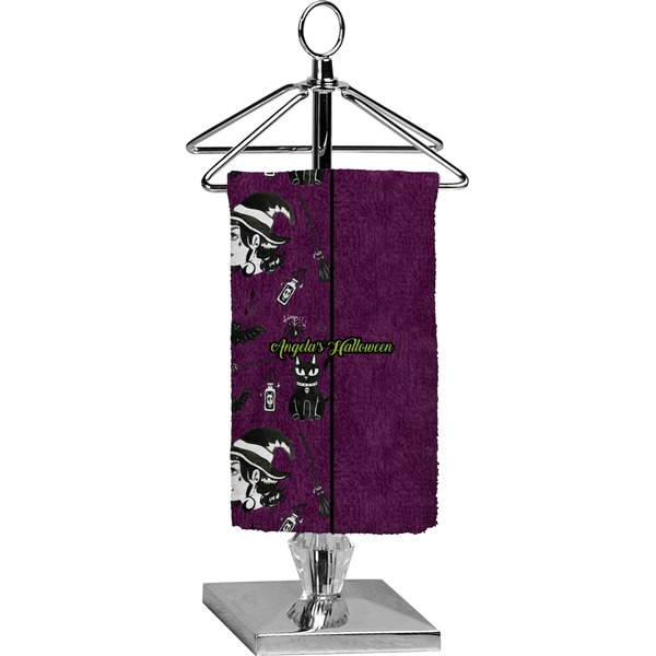 Custom Witches On Halloween Finger Tip Towel - Full Print (Personalized)
