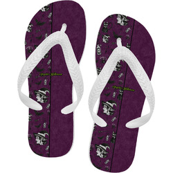 Witches On Halloween Flip Flops - Small (Personalized)