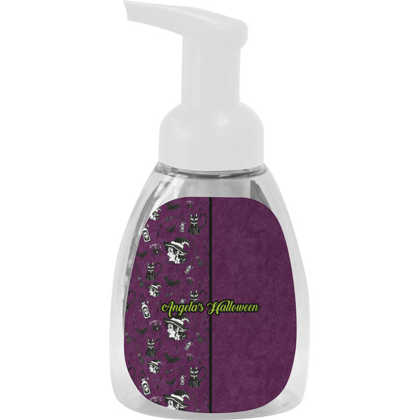 Custom Witches On Halloween Foam Soap Bottle - White (Personalized)