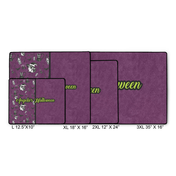 Witches On Halloween Gaming Mats - SIZE CHART