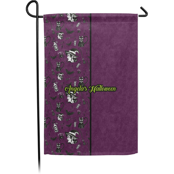 Custom Witches On Halloween Garden Flag (Personalized)