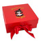 Witches On Halloween Gift Boxes with Magnetic Lid - Red - Front