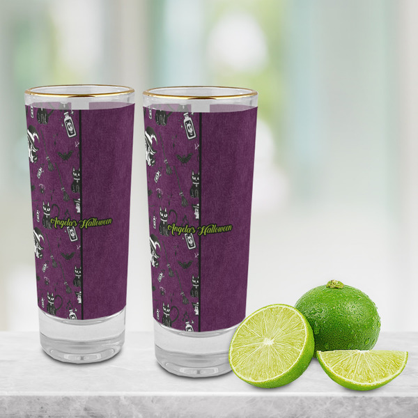 Witches On Halloween Glass Shot Glass - 2 oz - LIFESTYLE