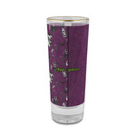 Witches On Halloween 2 oz Shot Glass -  Glass with Gold Rim - Set of 4 (Personalized)