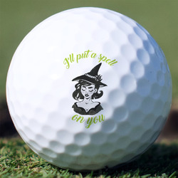 Witches On Halloween Golf Balls - Titleist Pro V1 - Set of 12 (Personalized)