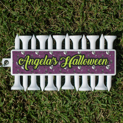 Witches On Halloween Golf Tees & Ball Markers Set (Personalized)