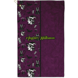 Witches On Halloween Golf Towel - Poly-Cotton Blend - Small w/ Name or Text